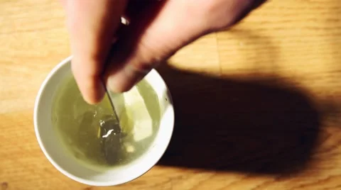 Hot lemon tea, good source of vitamin C Stock Footage 61209410