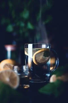 Hot Lemon Tea Foto stock
