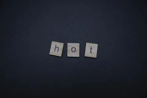 Hot Letters Stock Photos