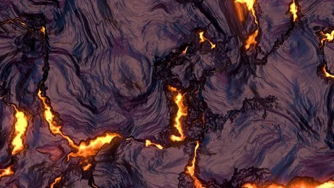 Hot magma flows and moves. Close-up. 3d render Vídeos de archivo 126319036