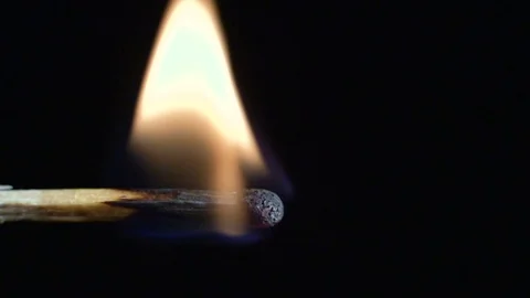 The hot match returns to its original state until burned off using a high-speed Stockbeeldmateriaal 83998609