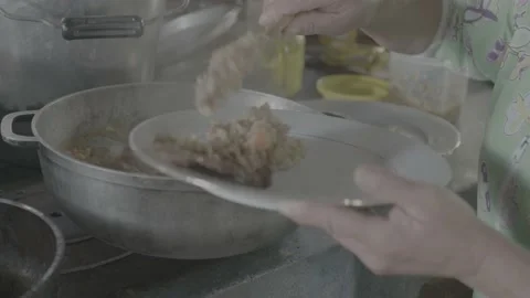 Hot meal Stock Footage 219640283