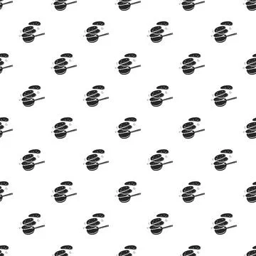 Hot meal griddle pattern seamless Illustrazione stock