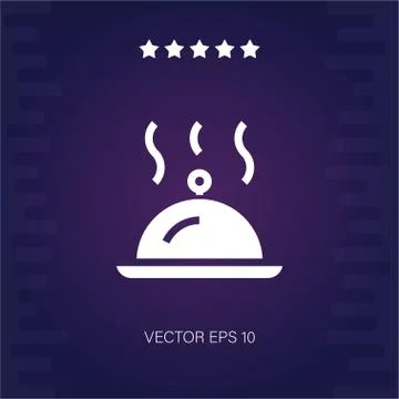 Hot meal vector icon Stock Illustration