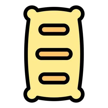 Hot meat icon vector flat Stock Illustration