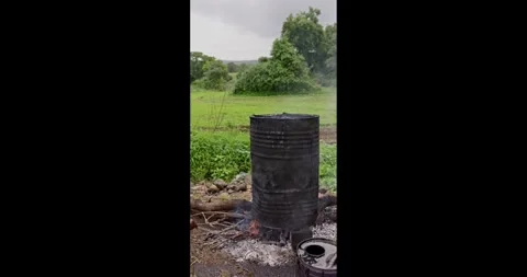 Hot Melted Asphalt, India Stock Footage 340838783