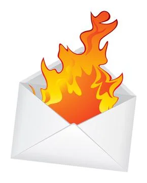 Hot message Stock Illustration
