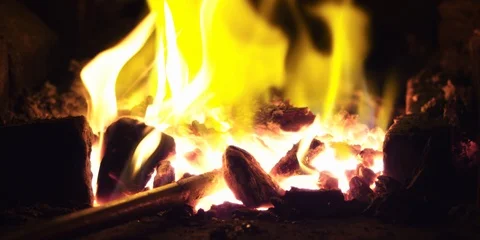 Hot metal on fire. 動画素材 104323441