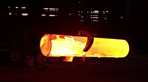 Hot Metal Solid Crane Transportation Stock Footage 62037618