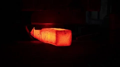 Hot Metal Solid Cutting Stock Footage 61910073