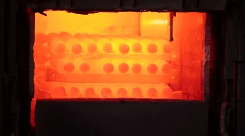 Hot metal solid from the oven Stock Footage 62759427