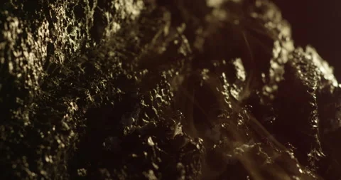 Hot meteorite spinning to the left Stock Footage 190837725