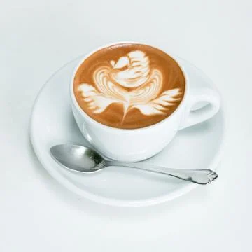 Hot mocha on table Stock Photos