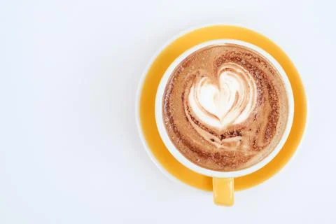 Hot mocha on table Stock Photos