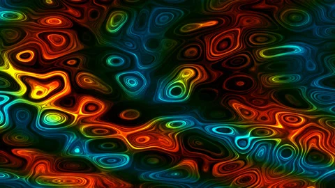 Hot Molten Liquid Pattern Oil Spill Video stock 139734408