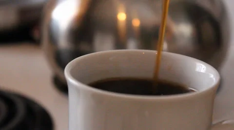 Hot Morning Coffee Stock Footage 33832422