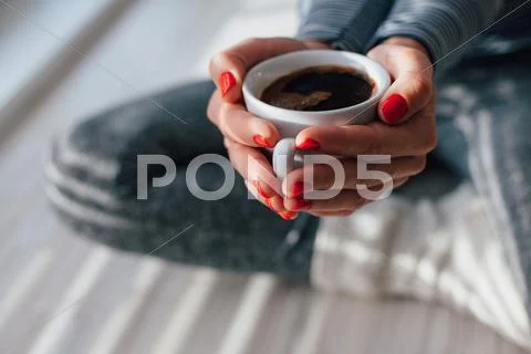 Hot morning coffee Stock Photos