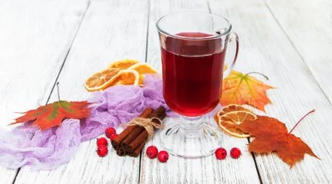 Hot mulled wine Foto stock