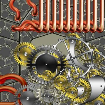 Hot new year digital counter Stock Illustration