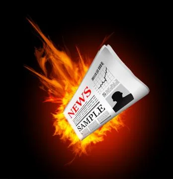 Hot news Stock Illustration