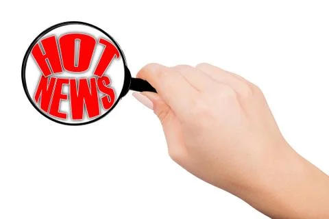 Hot news Stock Illustration