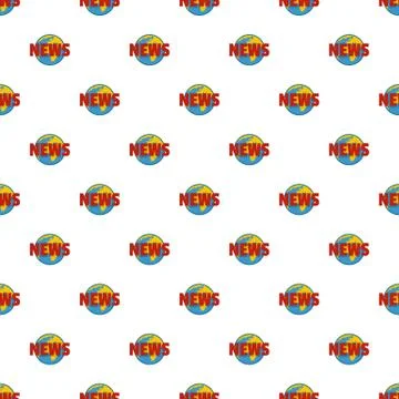 Hot news pattern seamless Stockillustratie