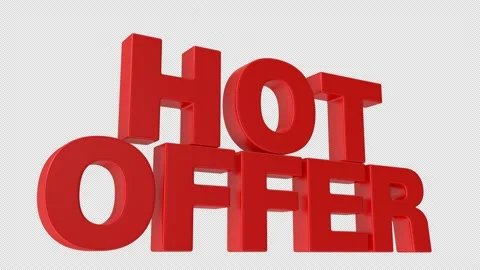 Hot Offer 3D Text Animation Stock Footage 137907806