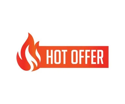 Hot Offer E-commerce Marketing Discount Offer Design Vector Illustration Stock Illustration