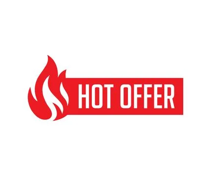 Hot Offer E-commerce Marketing Discount Offer Design Vector Illustration Stock Illustration