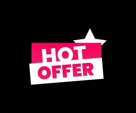 Hot Offer E-commerce Marketing Discount Offer Design Vector Illustration Stock Illustration