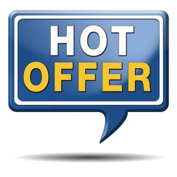 Hot offer icon Stock Illustration