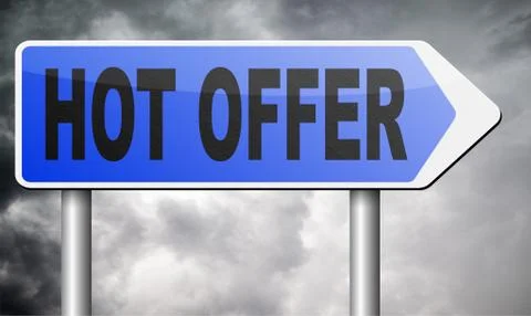 Hot offer sign Stock Illustration