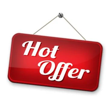Hot offer sign Stock Illustration