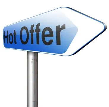 Hot offer sign Stock Illustration
