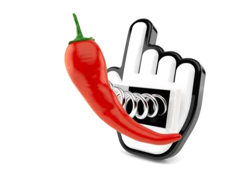 Hot paprika with cursor Illustrazione stock