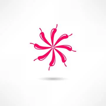 Hot pepper icon Stock Illustration
