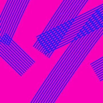 Hot Pink Blue Parallel Line Abstract Background Stock Illustration