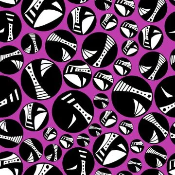 HOT PINK DOTTY DOTS Stock Illustration