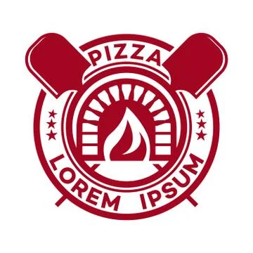 Hot Pizza logo Stock Illustration