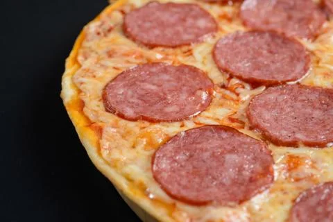 Hot Pizza pepperoni Stock Photos