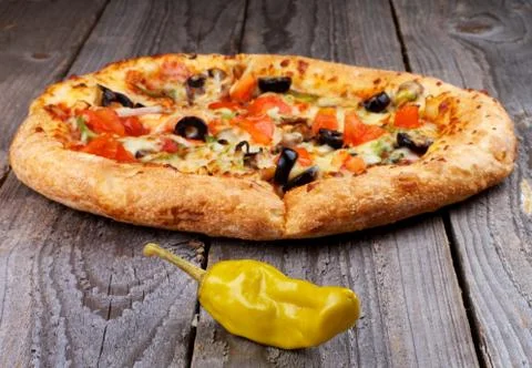 Hot pizza Stock Photos
