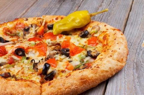 Hot pizza Stock Photos