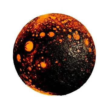 Hot planet Illustrazione stock