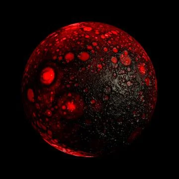 Hot planet Illustrazione stock