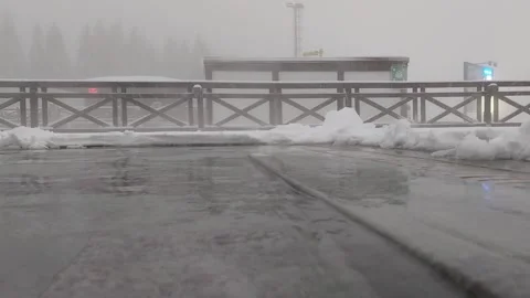 Hot Pool in Winter Video Video stock 268303940