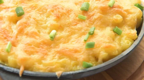 Hot pot with macaroni and cheese Stock Footage 67248507