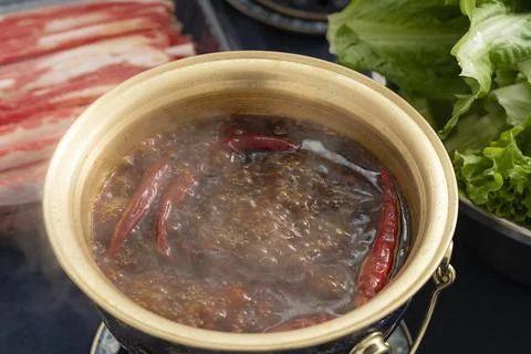 Hot Pot Foto stock