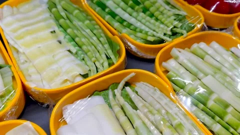 Hot pot restaurant has a wide variety of dishes Stock Footage 155962732