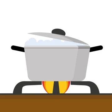 Hot pot vector. free space for text. wallpaper. copy space. Stock-Illustration