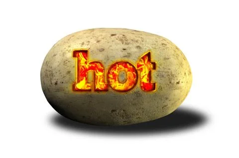 Hot potato Stock Illustration